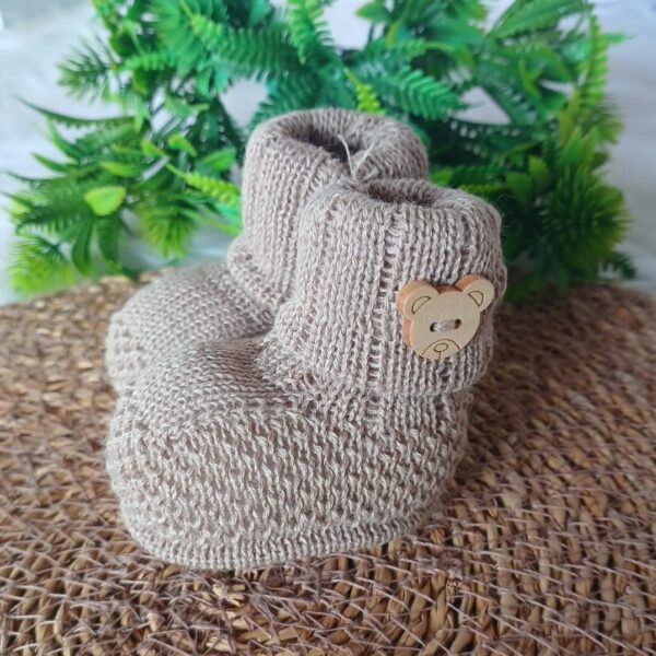 Sapatinho Botinha de Tricot